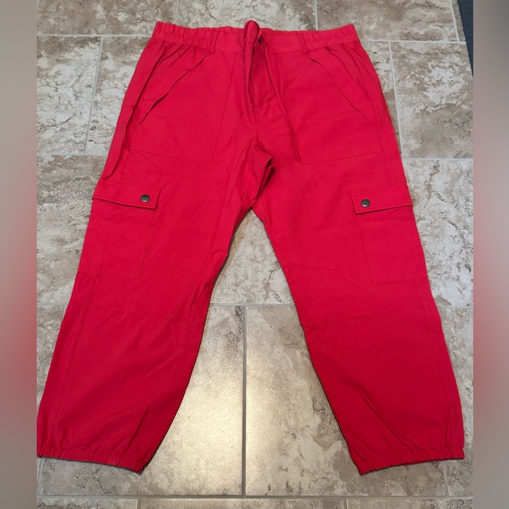 CAbi Vibrant Berry Cargo Pants